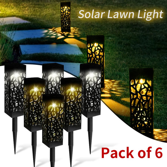 1/6 stücke Solar Rasen Licht im Freien solar betriebene vergrabene Weg Lichter wasserdichte Garten leuchten für Park Landschaft Innenhof Weg